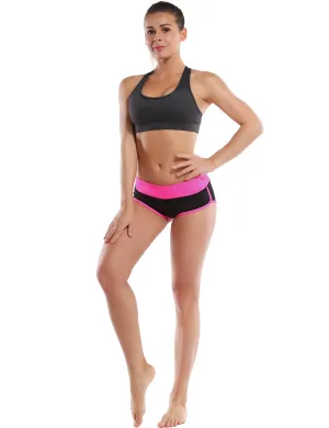 030 Sexy Booty Yoga Shorts pink_black_yoga