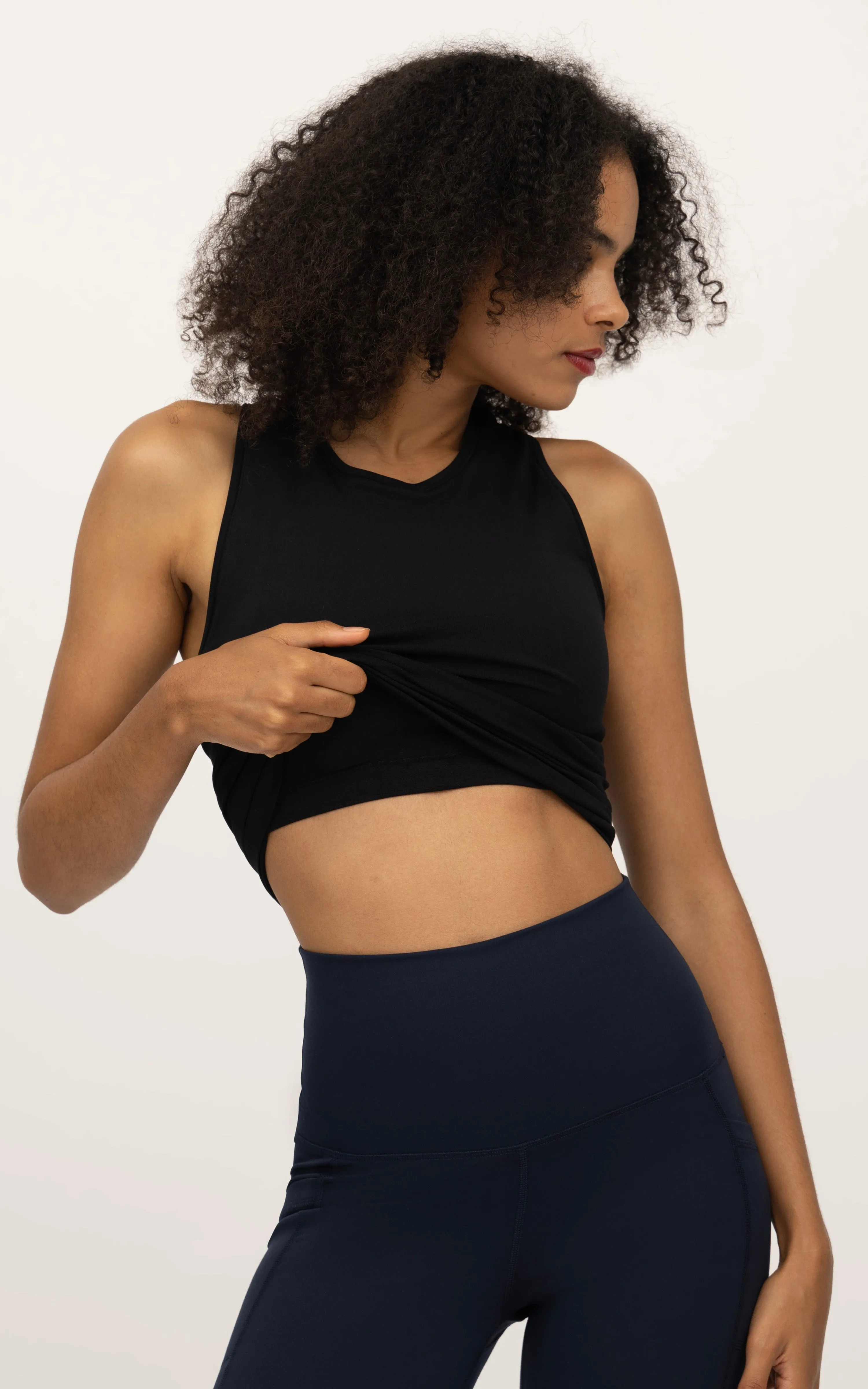 2 PK Seamless Racerback Tank Top with Built in Bra