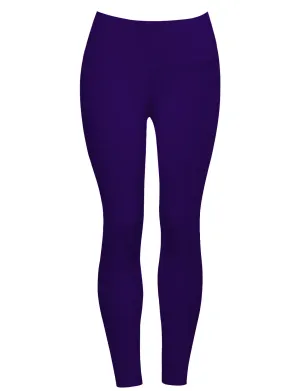 22" High Waist Crop Tight Capris darkpurple_yoga