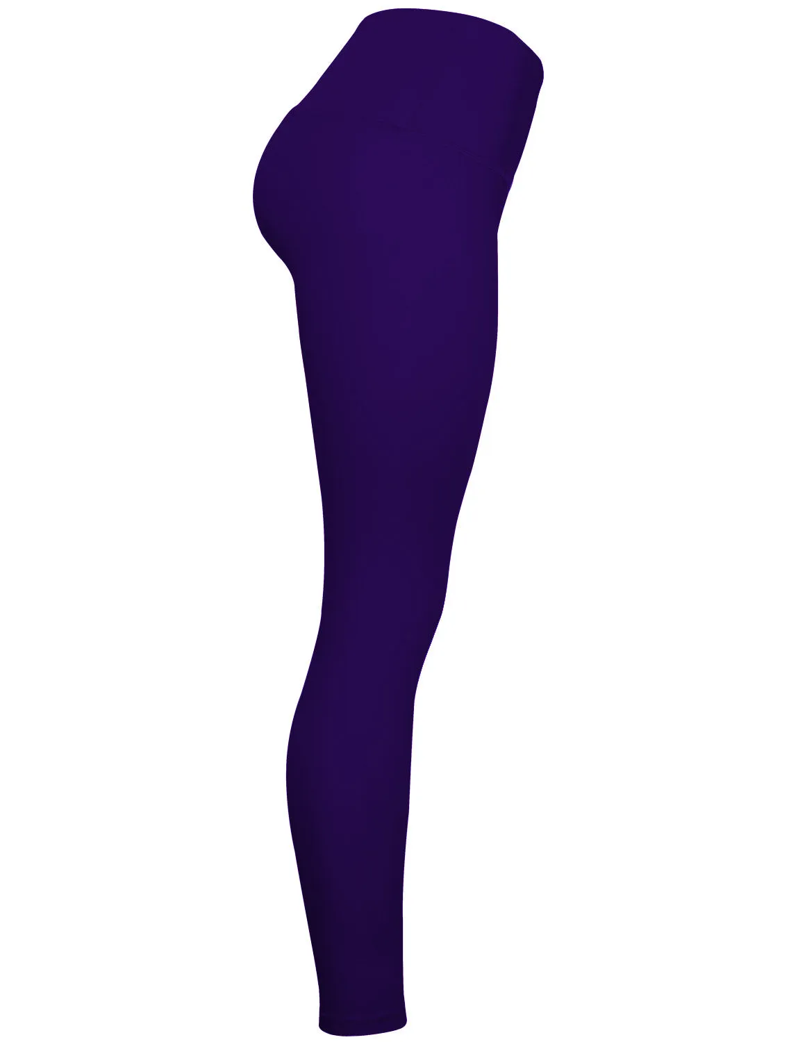 22" High Waist Crop Tight Capris darkpurple_yoga