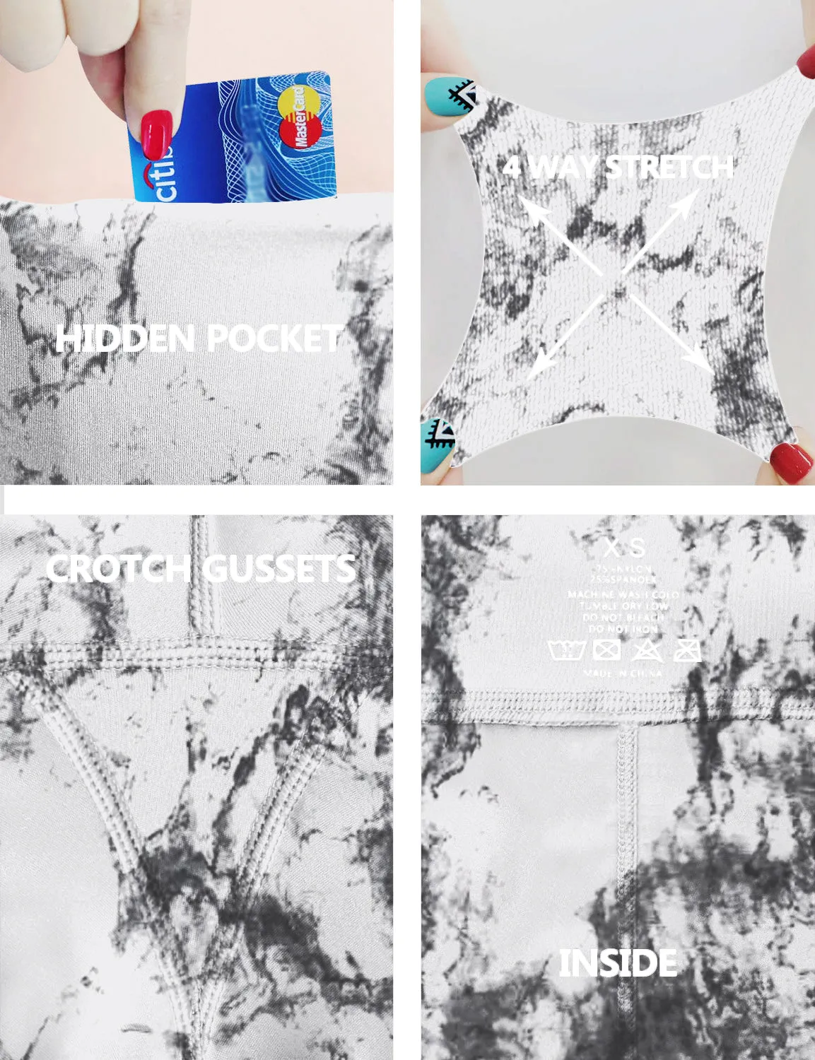 2.5" Printed Side Pockets Yoga Shorts arabescato_yoga
