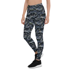 3D Navy Camo Leggings