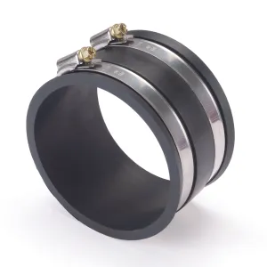 4" Dust Control Flex Cuff w/ Hose Clamps