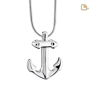 Anchor Sterling Silver Cremation Pendant  - COMFORT by LoveUrns