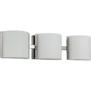 Arch LED Collection Three-Light Etched Glass Bath Vanity Light