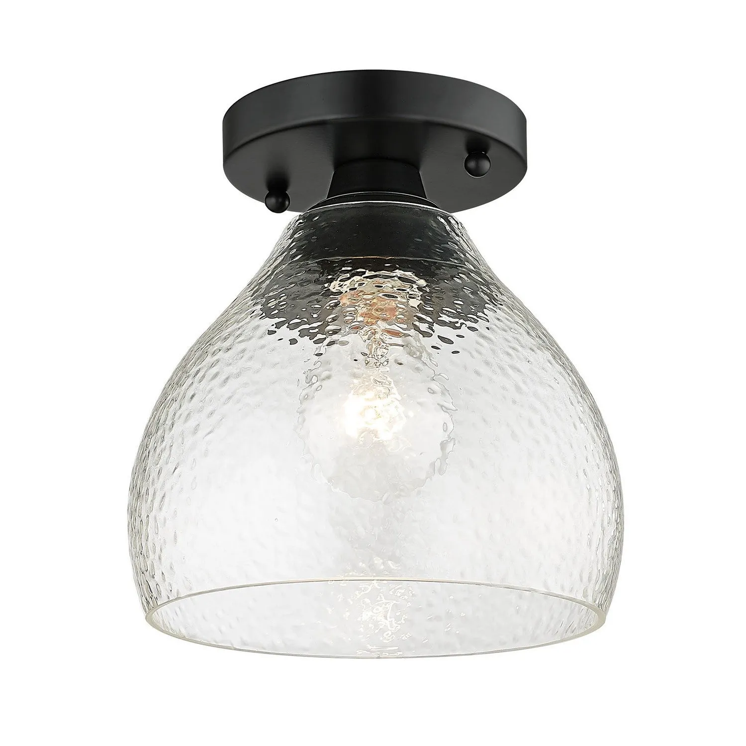 Ariella BLK One Light Semi-Flush Mount