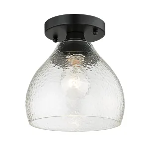 Ariella BLK One Light Semi-Flush Mount