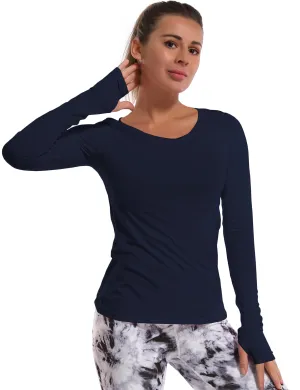 Athlete Long Sleeve Tops darknavy_Plus Size