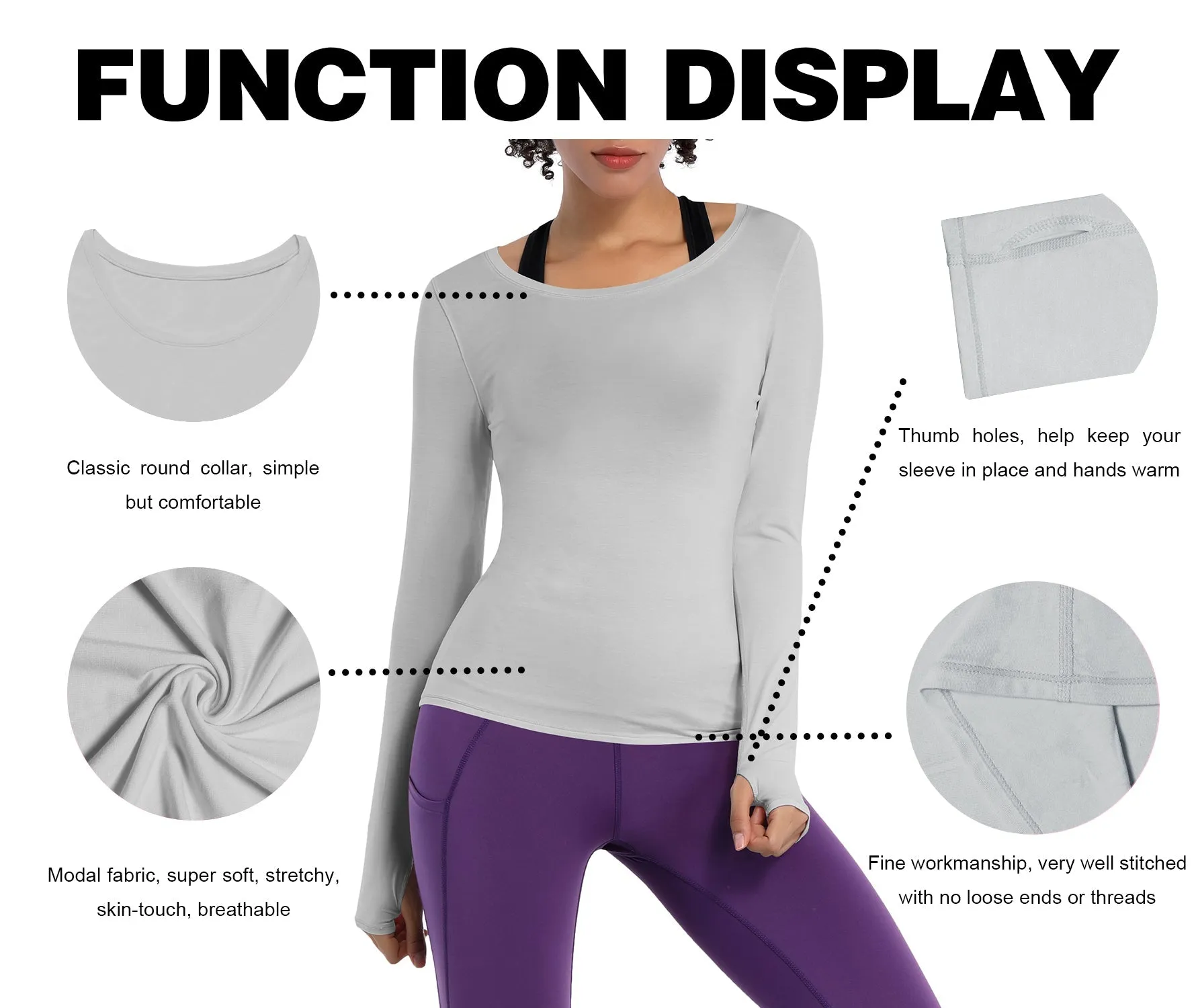 Athlete Long Sleeve Tops lightgray_Jogging
