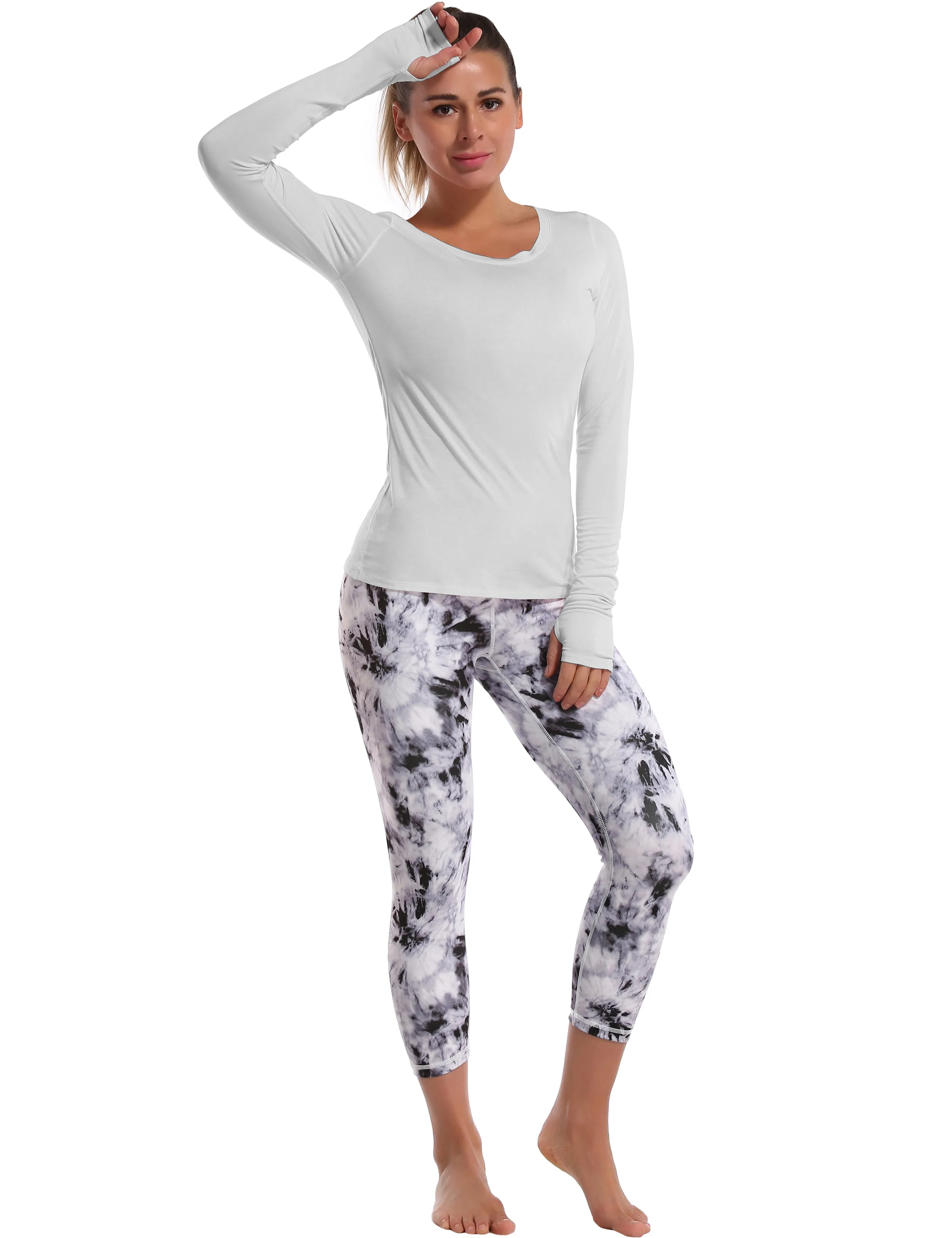 Athlete Long Sleeve Tops lightgray_Jogging