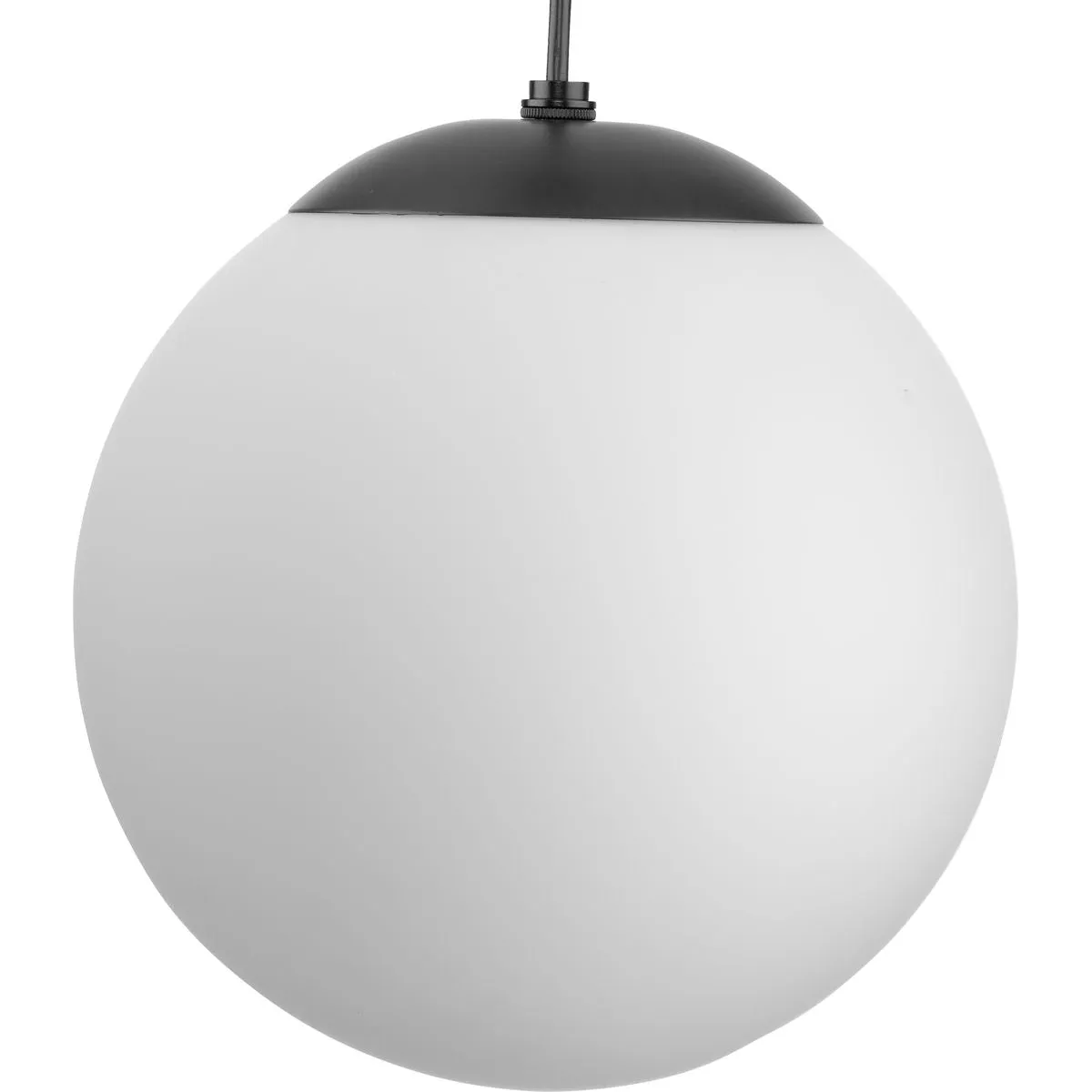 Atwell Collection Opal Glass Globe Medium Hanging Pendant Light