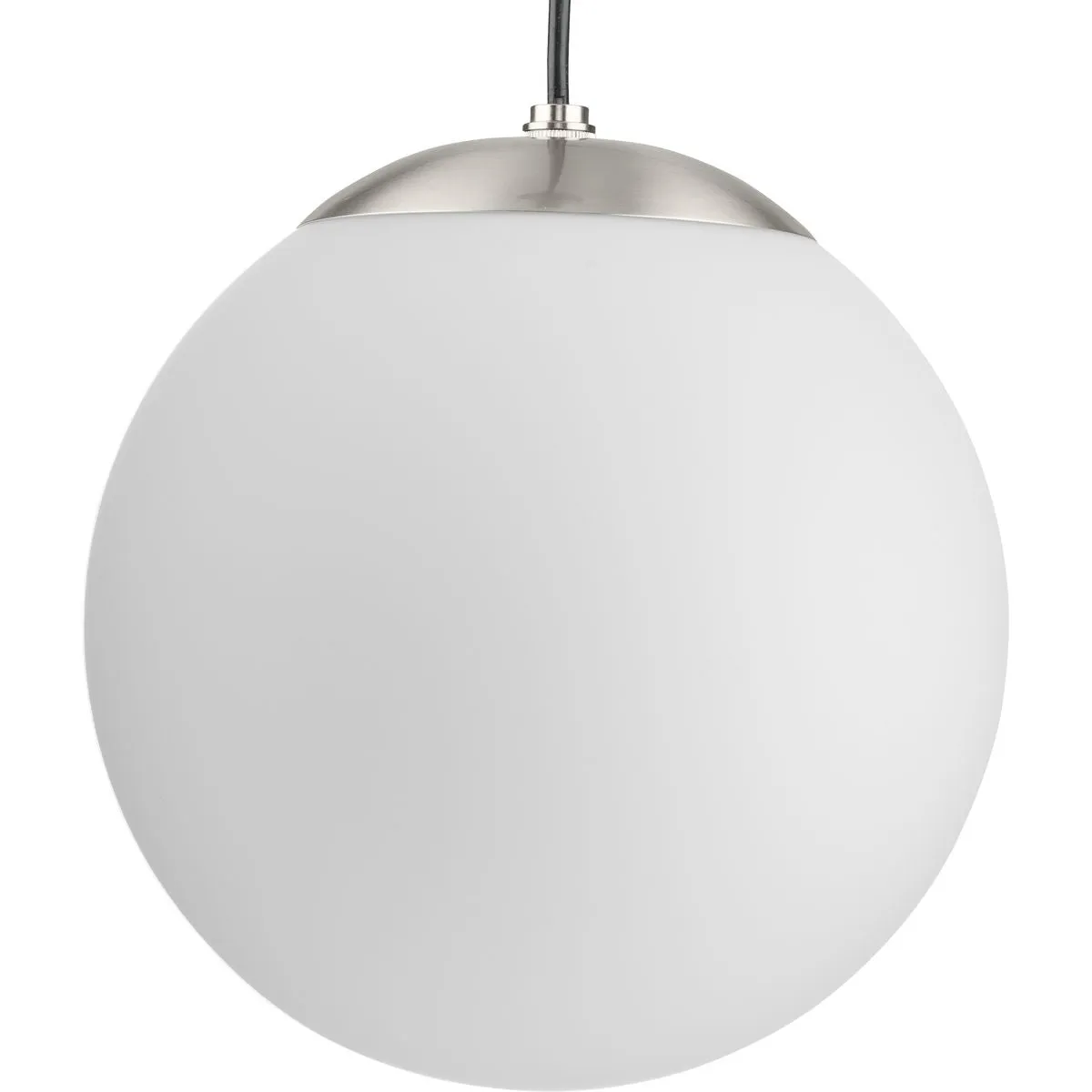 Atwell Collection Opal Glass Globe Medium Hanging Pendant Light