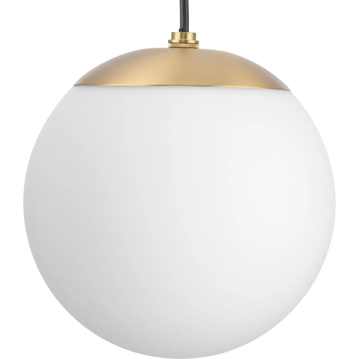 Atwell Collection Opal Glass Globe Small Hanging Pendant Light