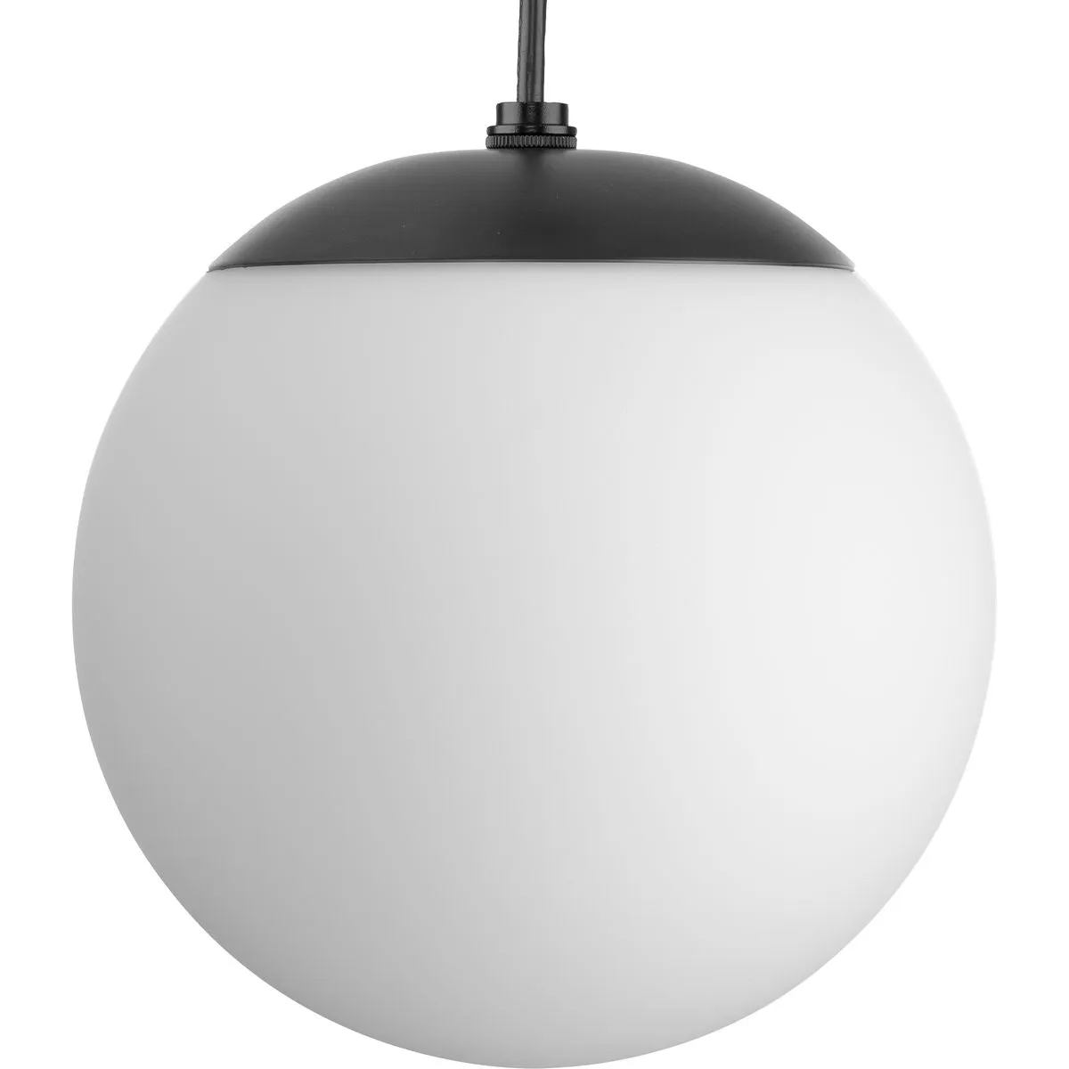 Atwell Collection Opal Glass Globe Small Hanging Pendant Light