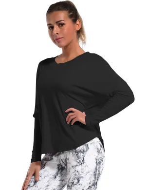 Biking Batwing Tunic Tops black_Biking
