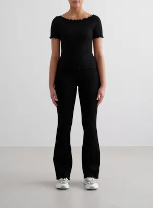Black Tulip Flare Tights