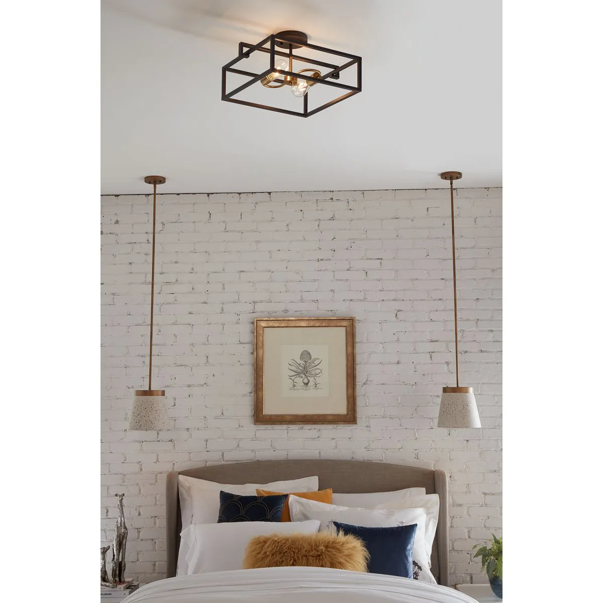 Blakely Collection Two-Light Semi-Flush Convertible