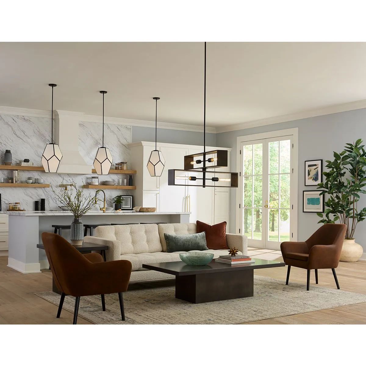 Boundary Collection Four-Light Chandelier
