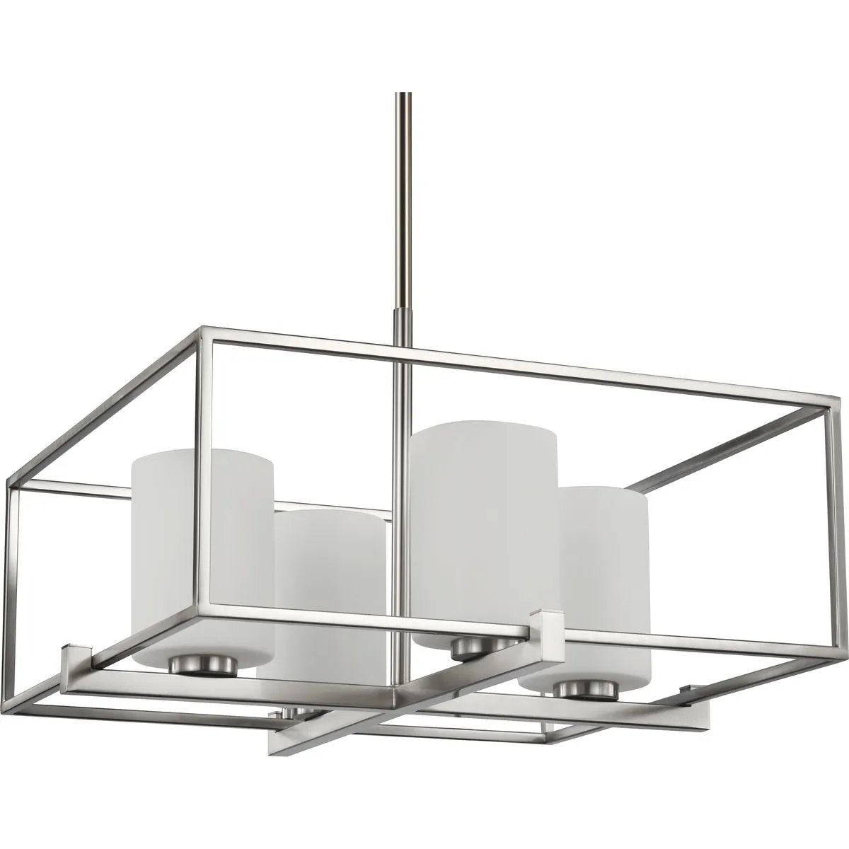 Chadwick Collection Four-Light Etched Opal Glass Chandelier Light