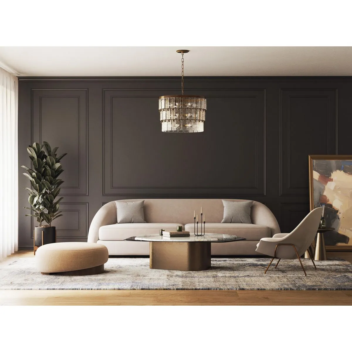 Chevall Collection Nine-Light Organic Chandelier