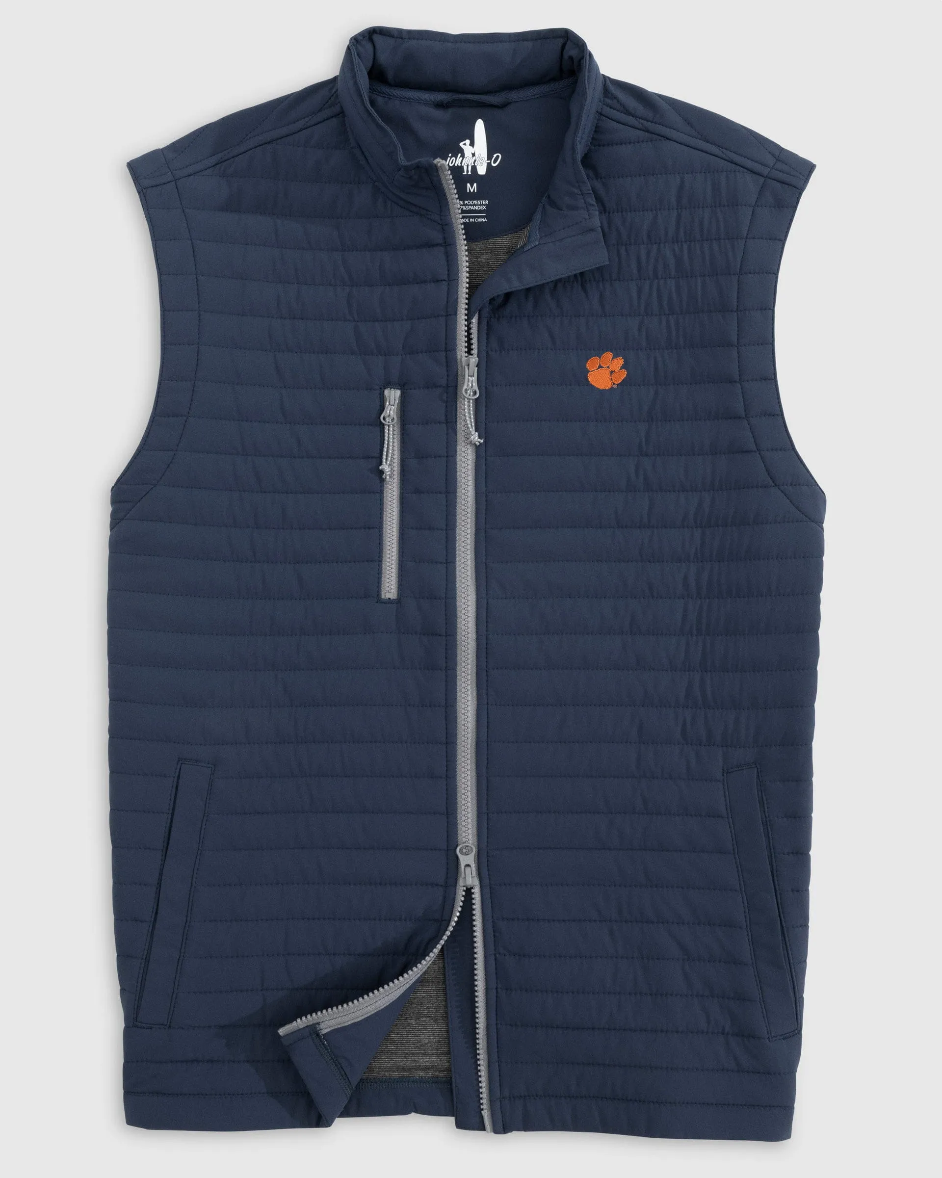 Clemson Crosswind Quilted Performance Vest