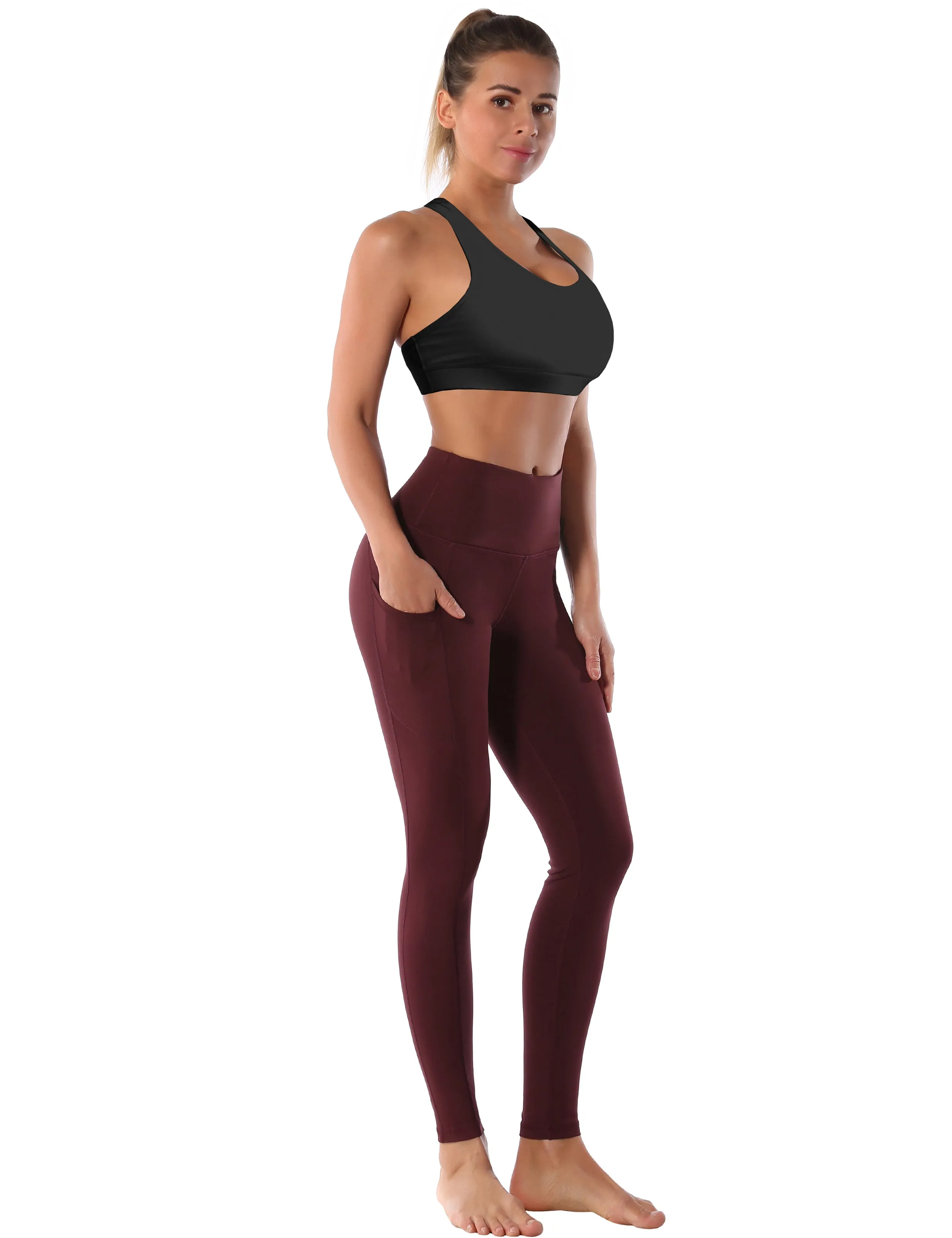 Compression Racerback Sports Bras black ins_yoga