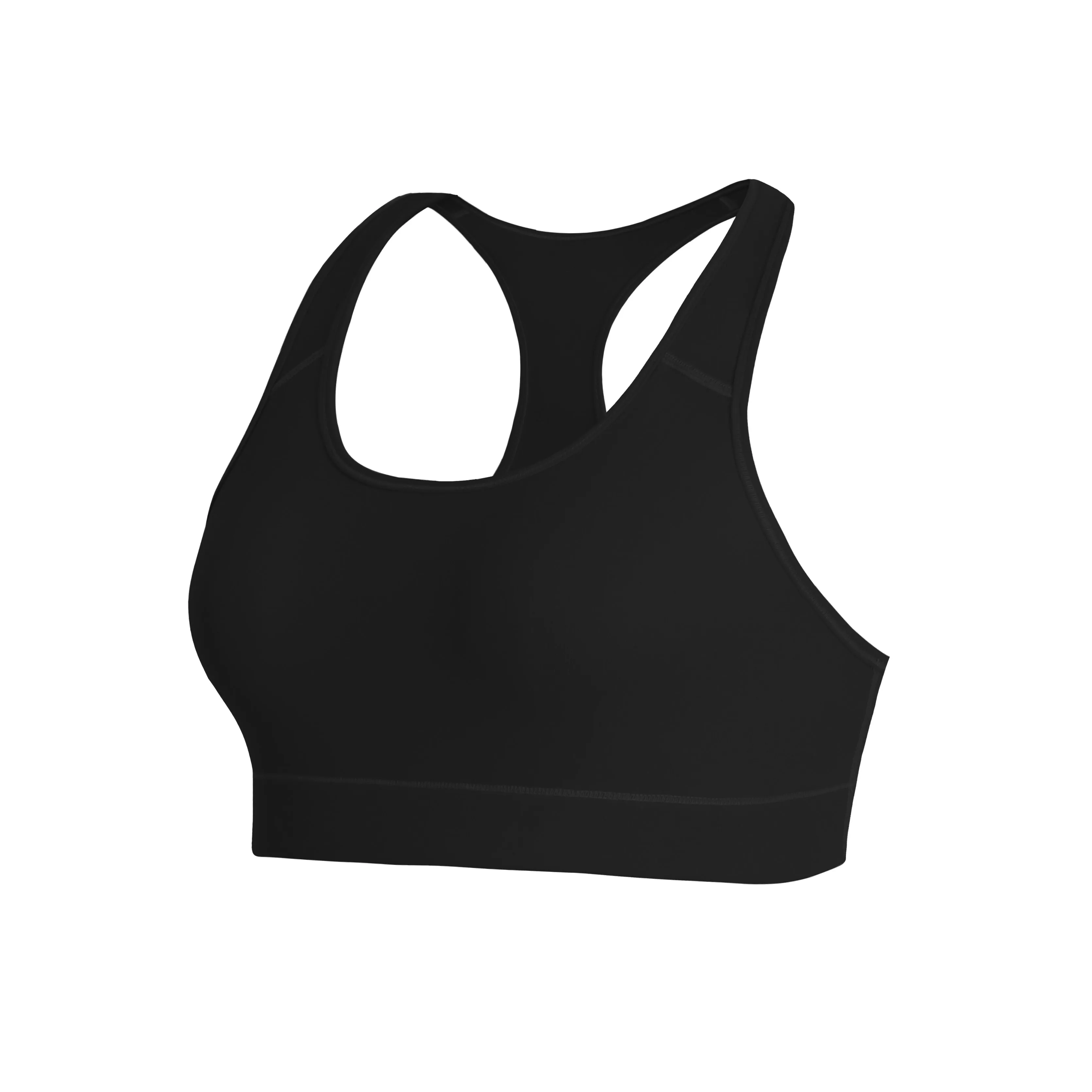 Compression Racerback Sports Bras black ins_yoga