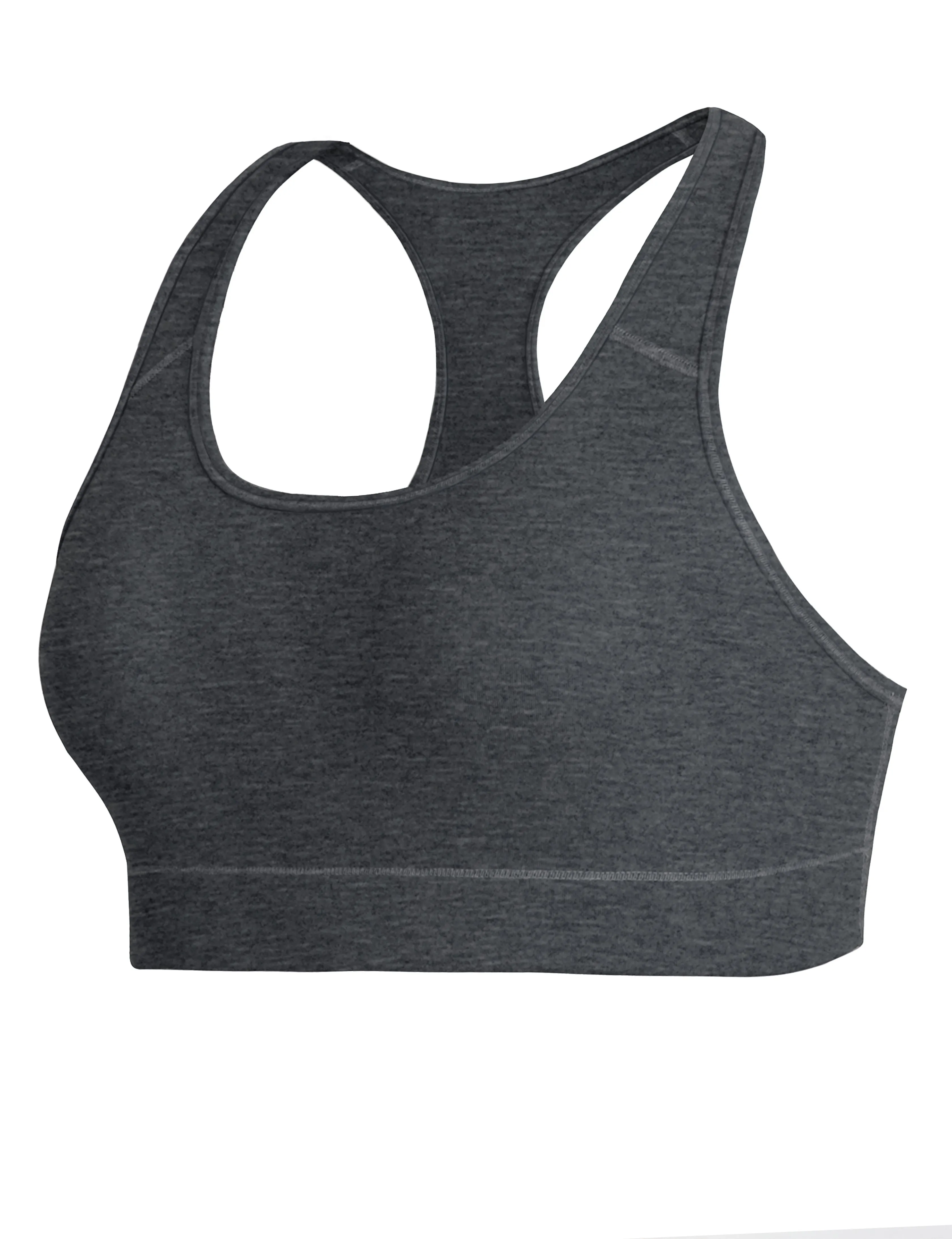 Compression Racerback Sports Bras heathercharcoal ins_yoga