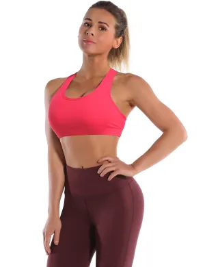 Compression Racerback Sports Bras red_yoga