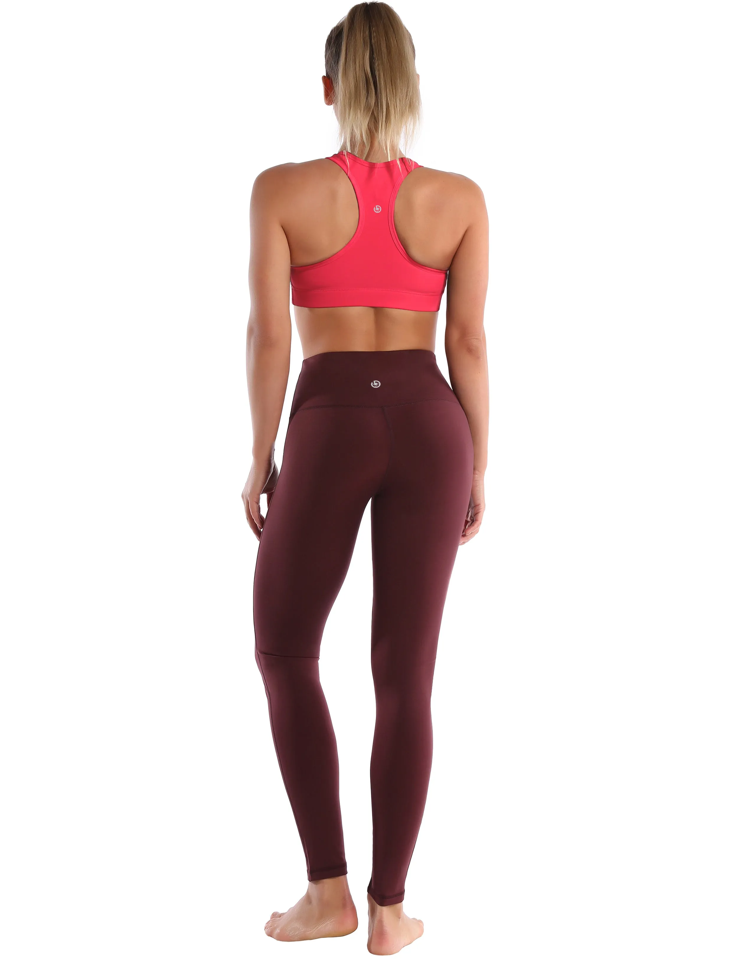 Compression Racerback Sports Bras red_yoga