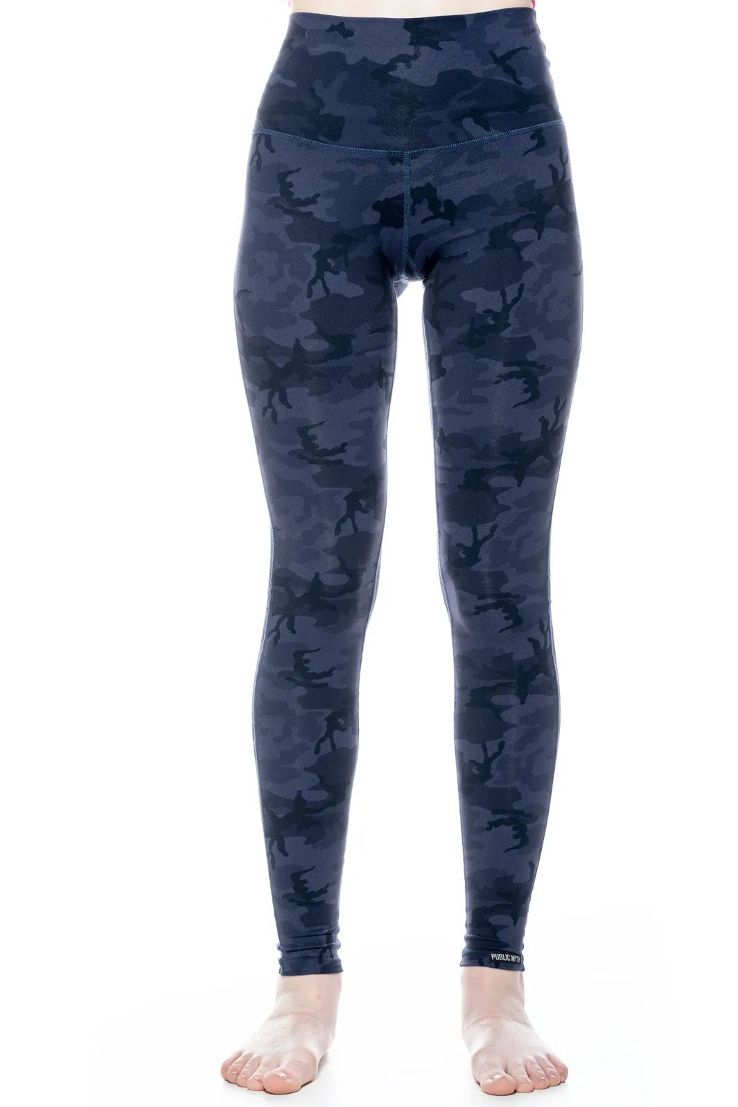Dark Knight 2.0 High Rise Blue camouflage leggings