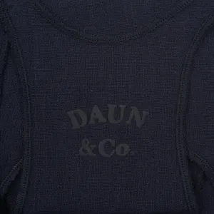 DAUN RACER TANK TOP - Cotton Gauze | Midnight Blue