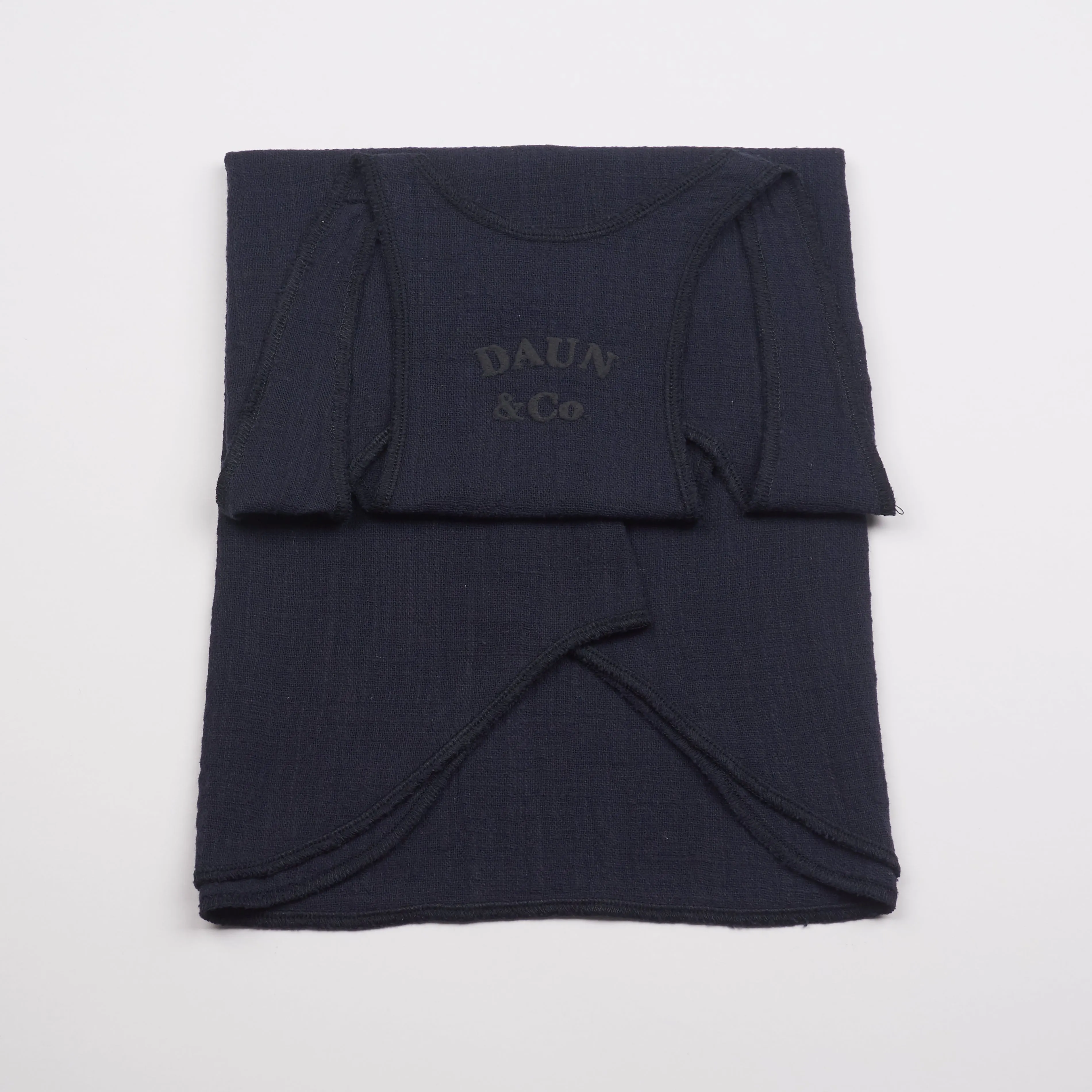 DAUN RACER TANK TOP - Cotton Gauze | Midnight Blue