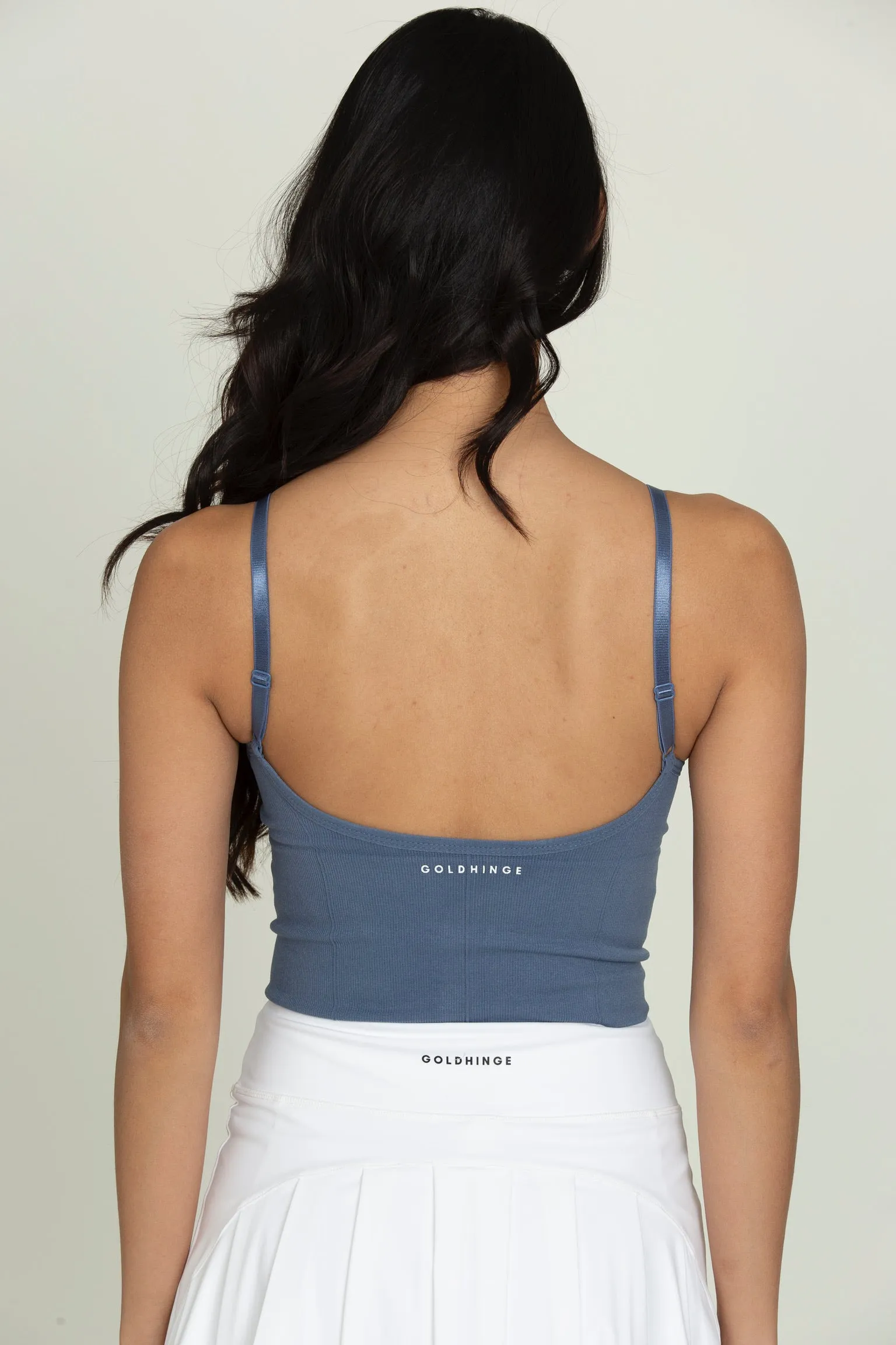 Deep Blue Original Ribbed Yoga Tank Top