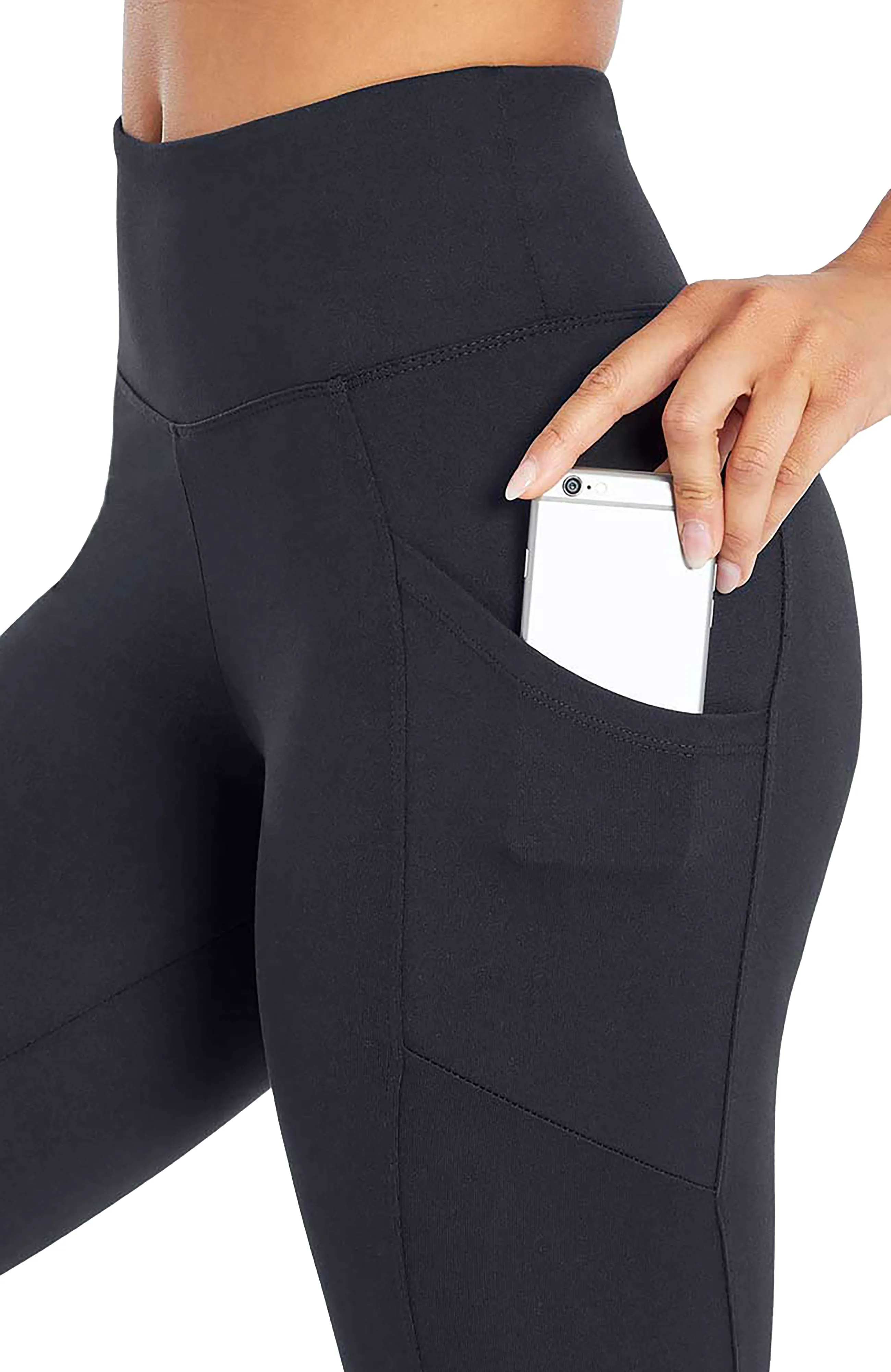 Drew Side Pocket Tummy Control Mid Calf Capri