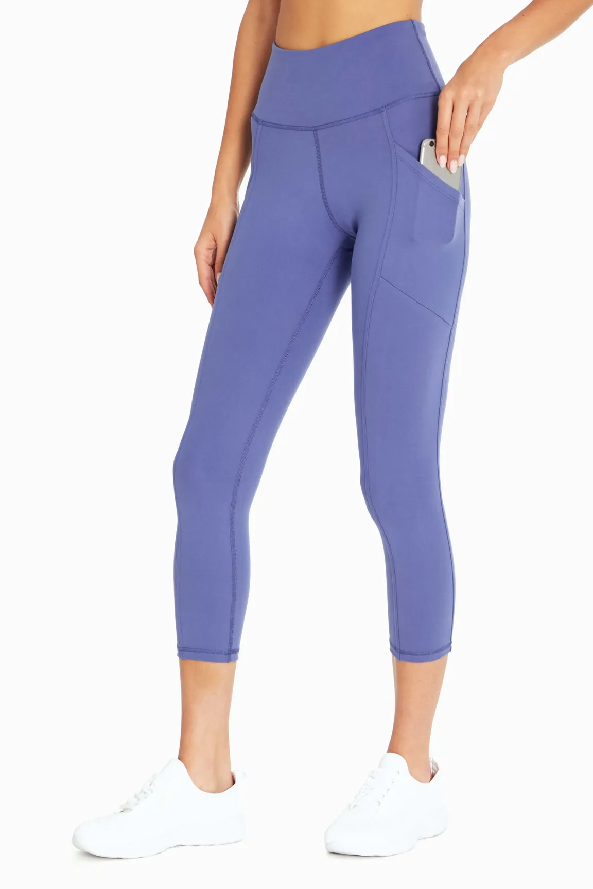 Drew Side Pocket Tummy Control Mid Calf Capri