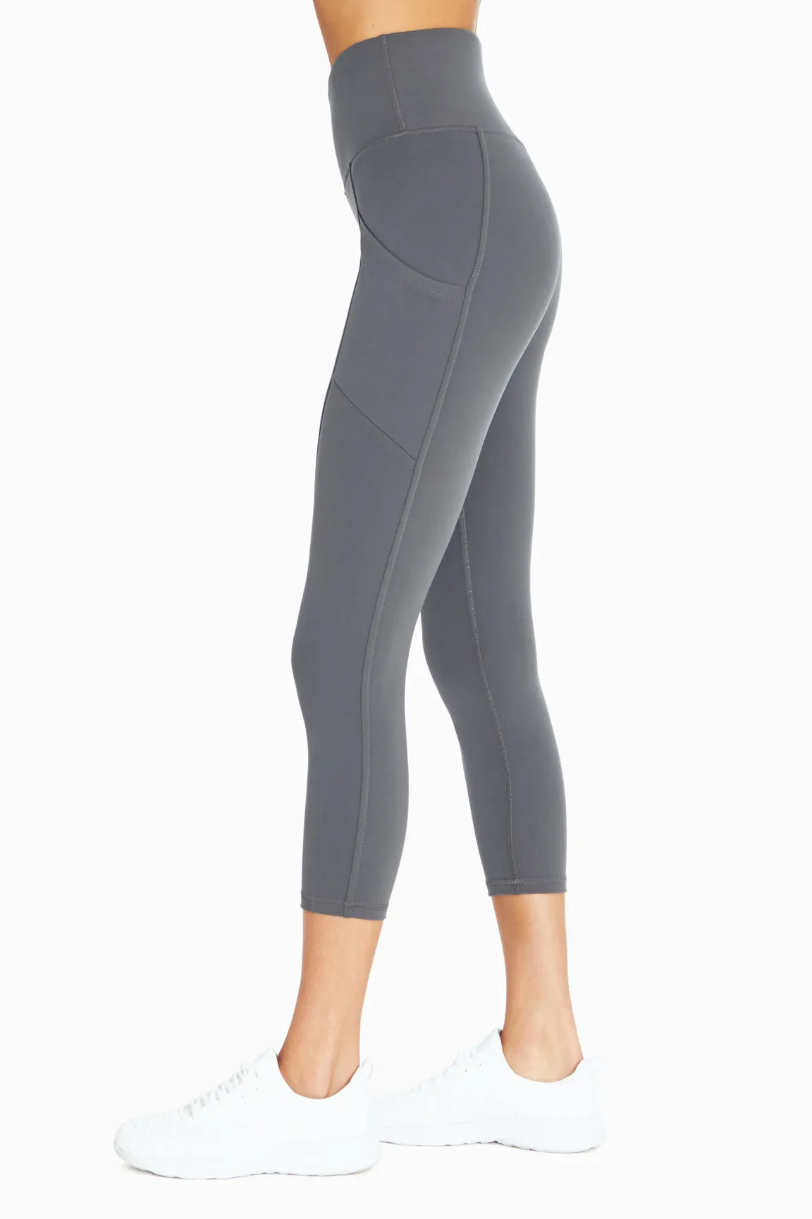 Drew Side Pocket Tummy Control Mid Calf Capri