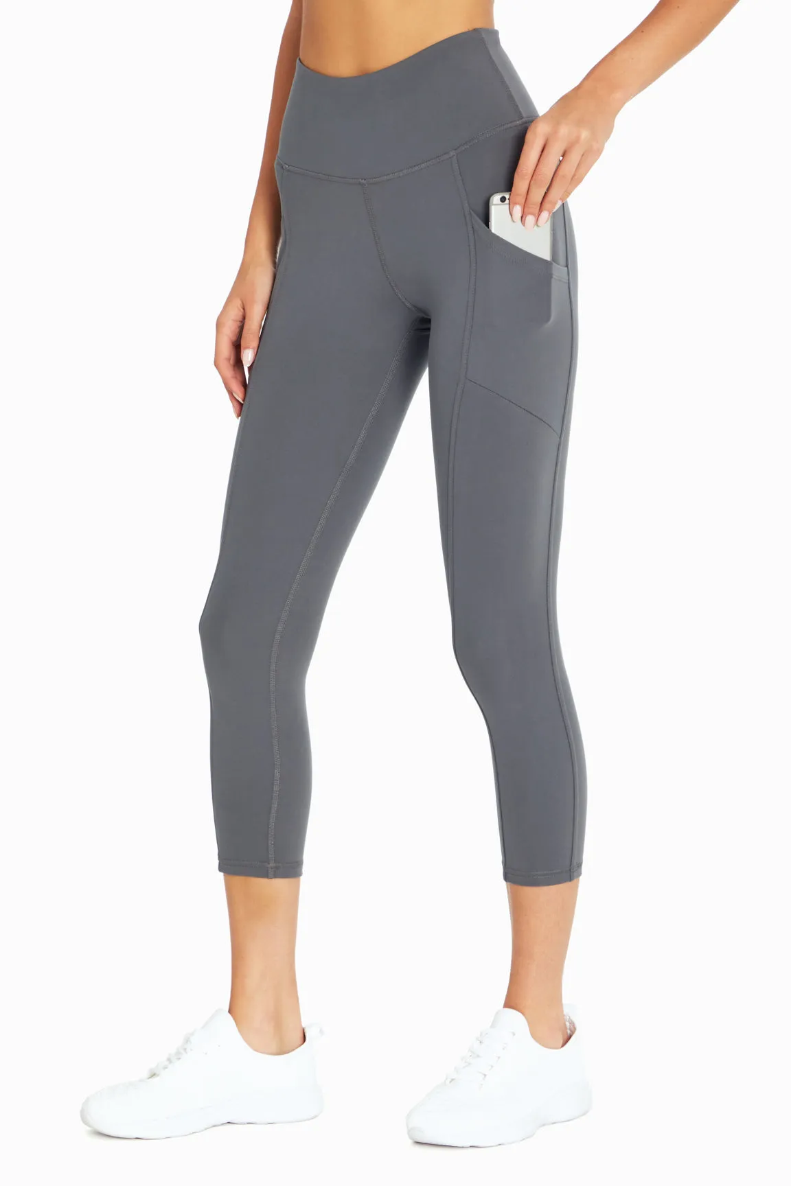 Drew Side Pocket Tummy Control Mid Calf Capri