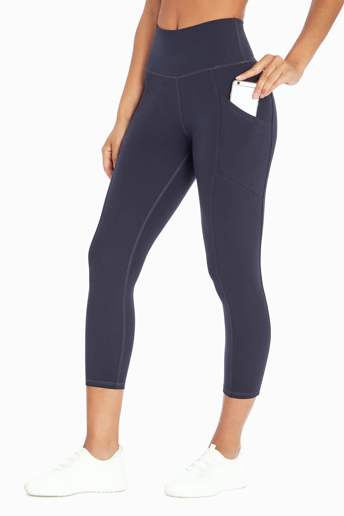 Drew Side Pocket Tummy Control Mid Calf Capri