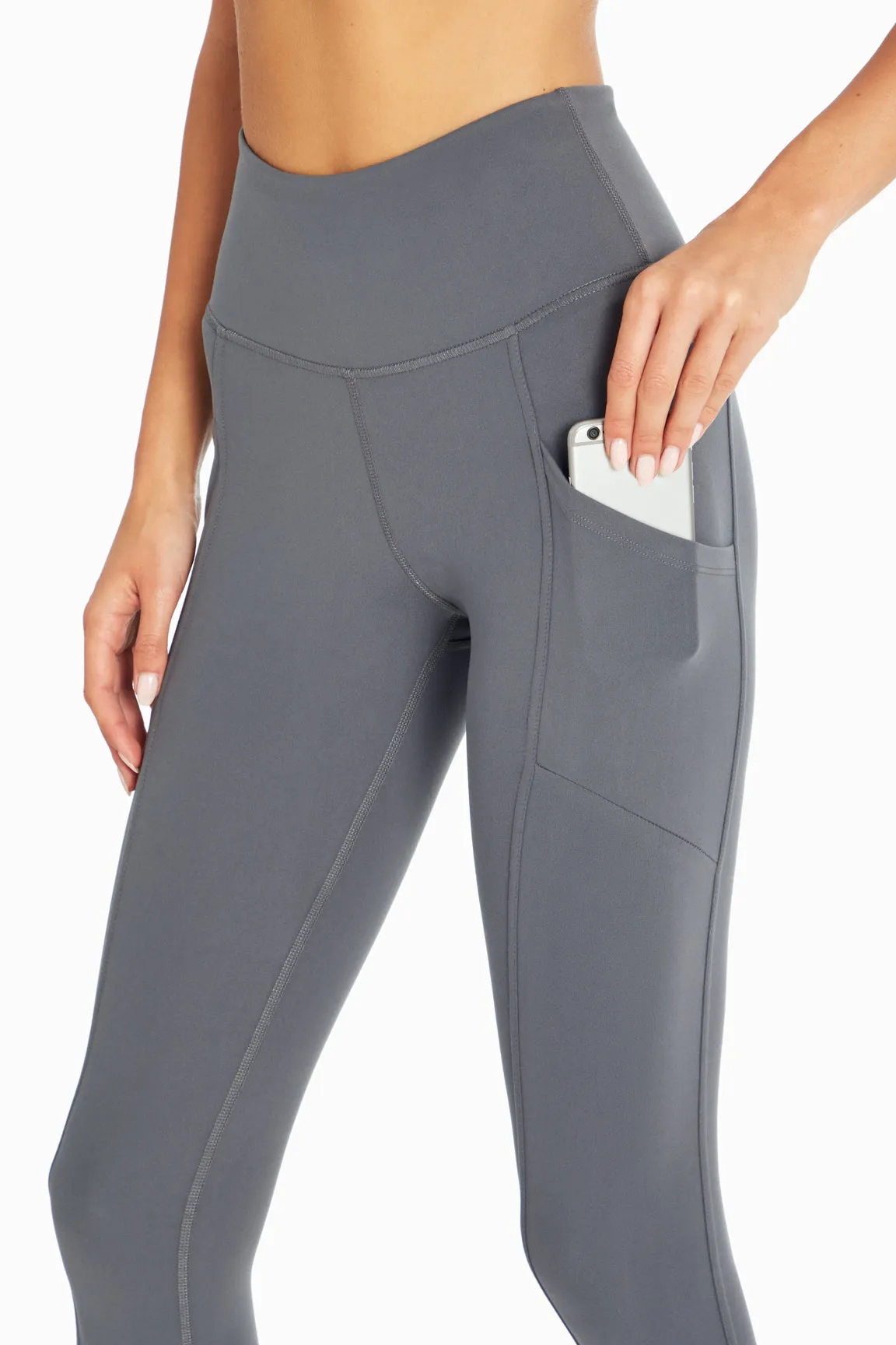 Drew Side Pocket Tummy Control Mid Calf Capri