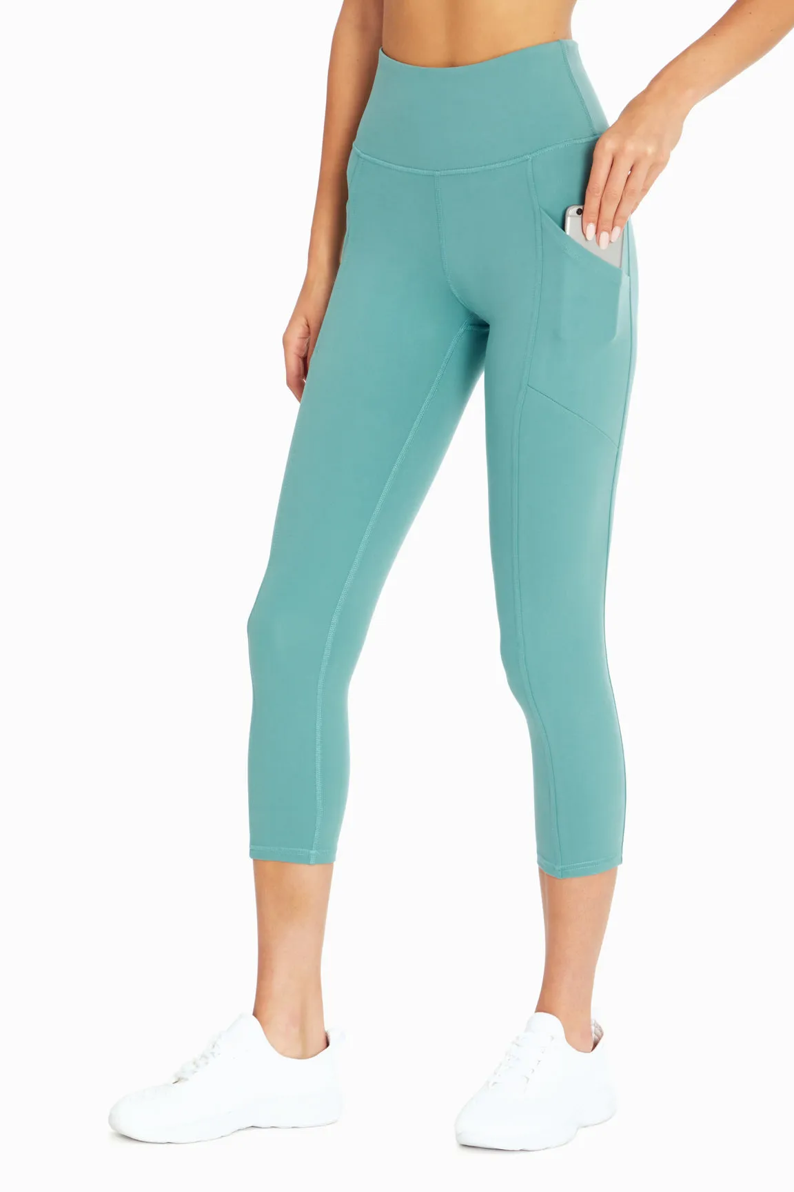 Drew Side Pocket Tummy Control Mid Calf Capri