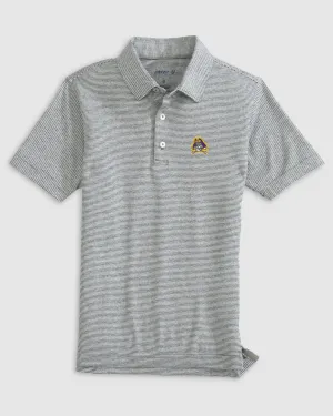 East Carolina Lyndonn Jr. Striped Jersey Performance Polo
