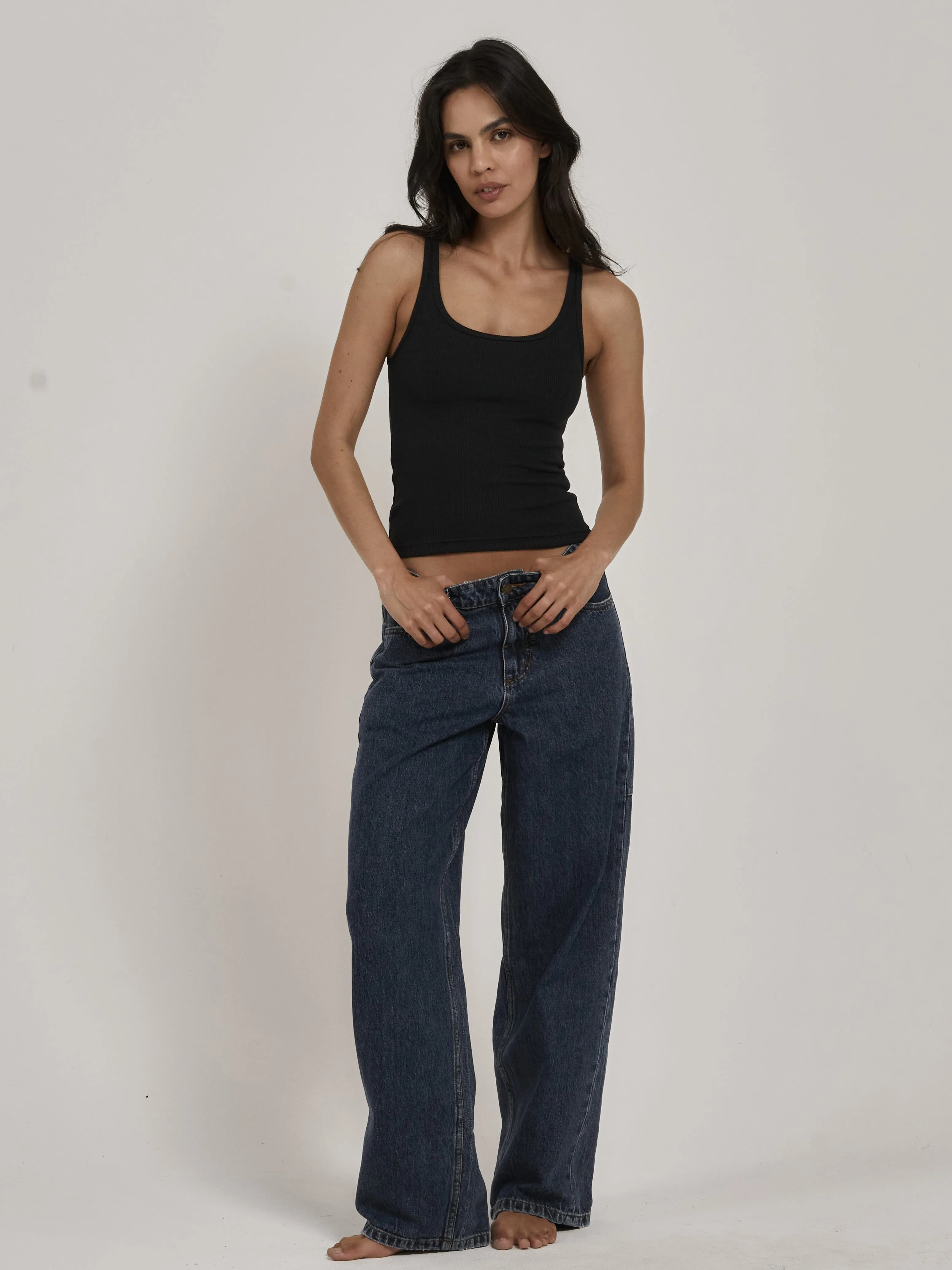 Elle Plunge Tank - Black