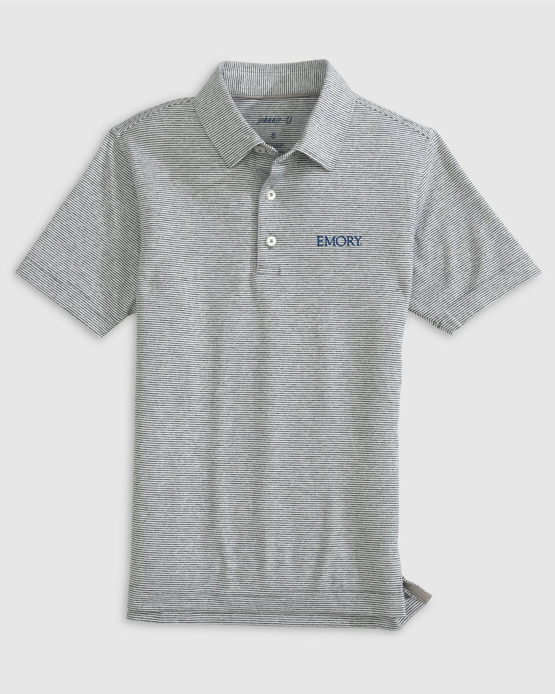 Emory Lyndonn Jr. Striped Jersey Performance Polo
