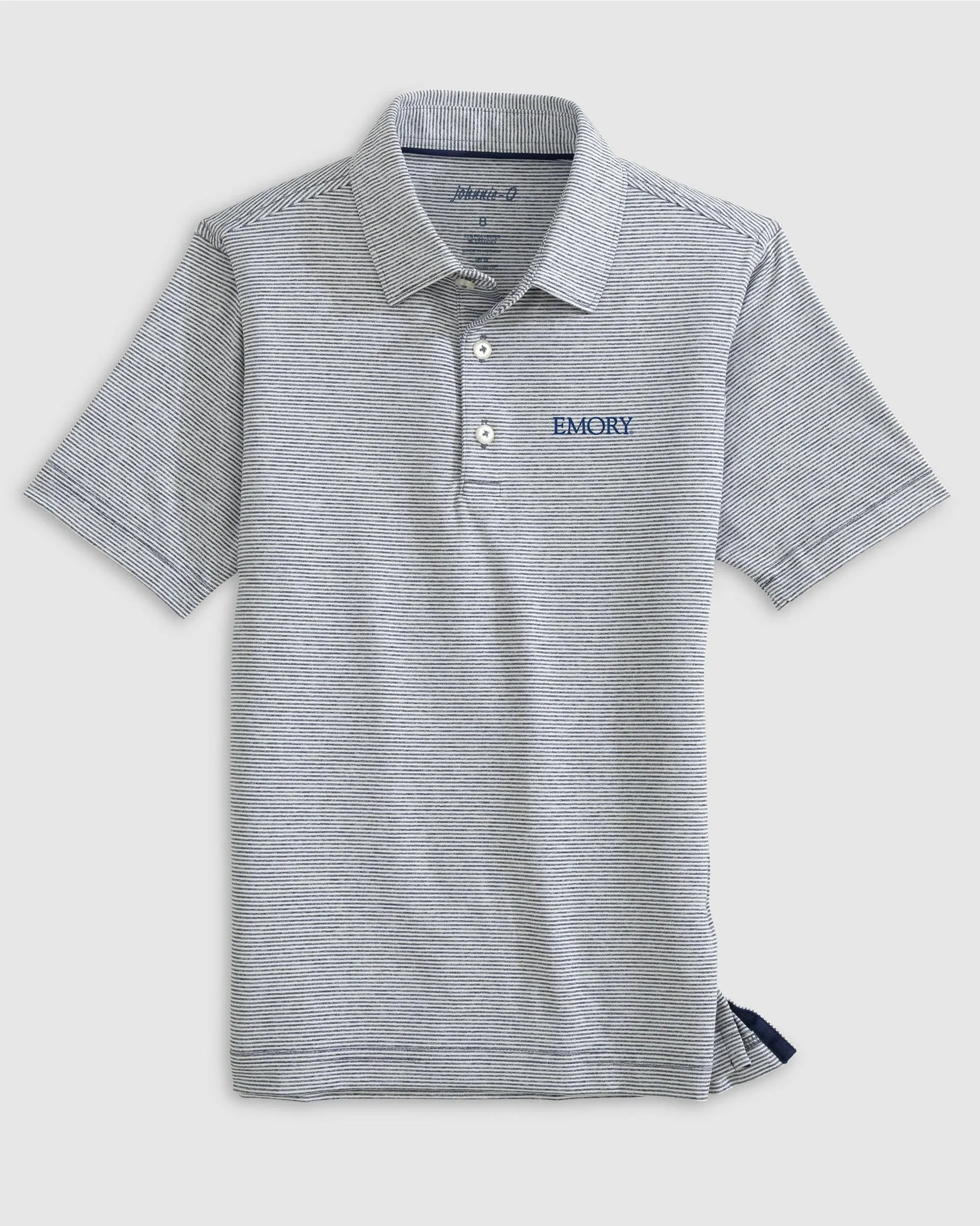Emory Lyndonn Jr. Striped Jersey Performance Polo