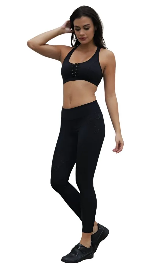 Equilibrium Lace Sara Black Legging L732