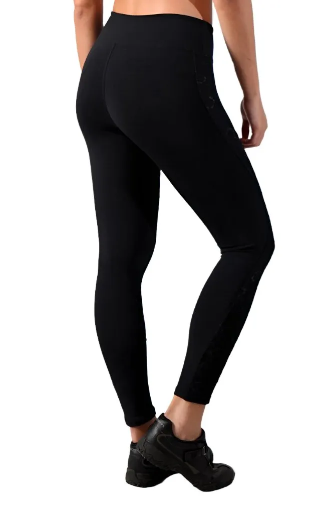 Equilibrium Lace Sara Black Legging L732