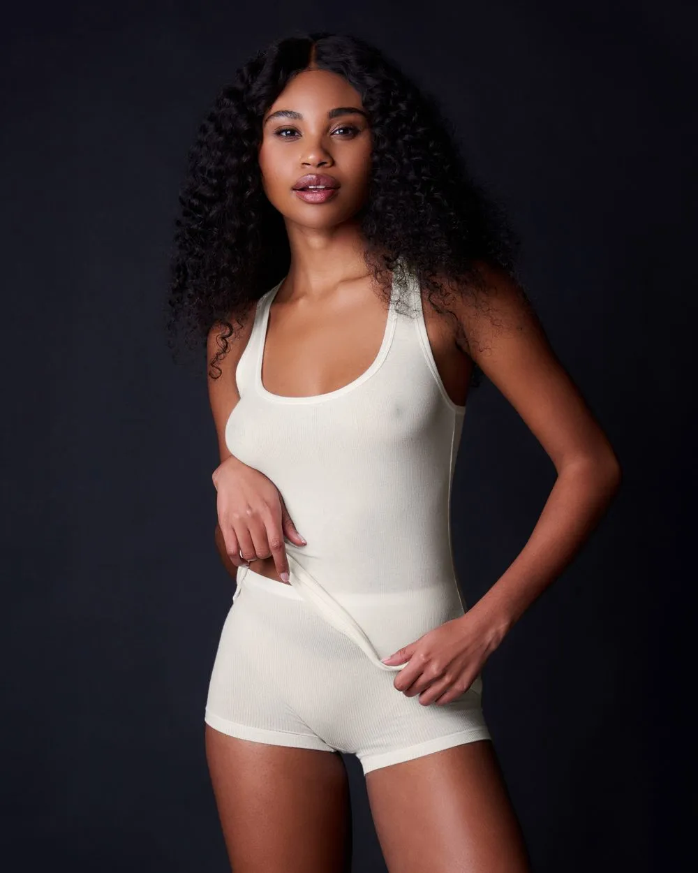 Fine Rib Racerback Tank