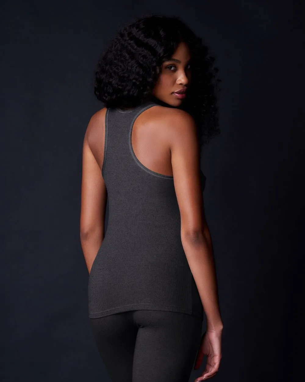 Fine Rib Racerback Tank