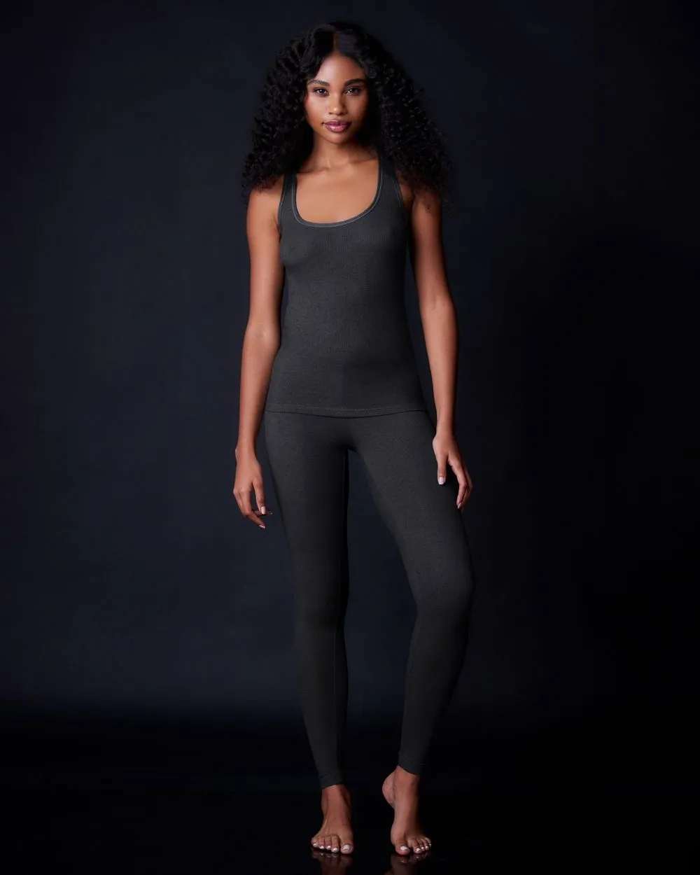 Fine Rib Racerback Tank